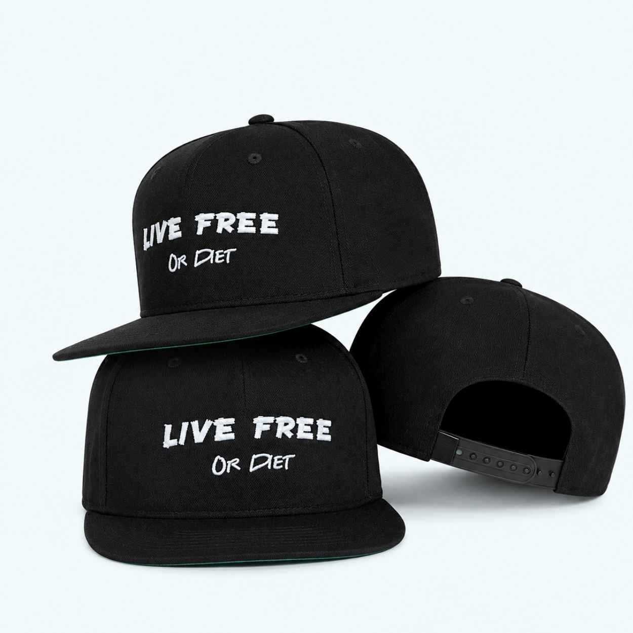 Live Free Or Diet Snapback Hat 2 Live Free Or Diet Snapback Hat 2