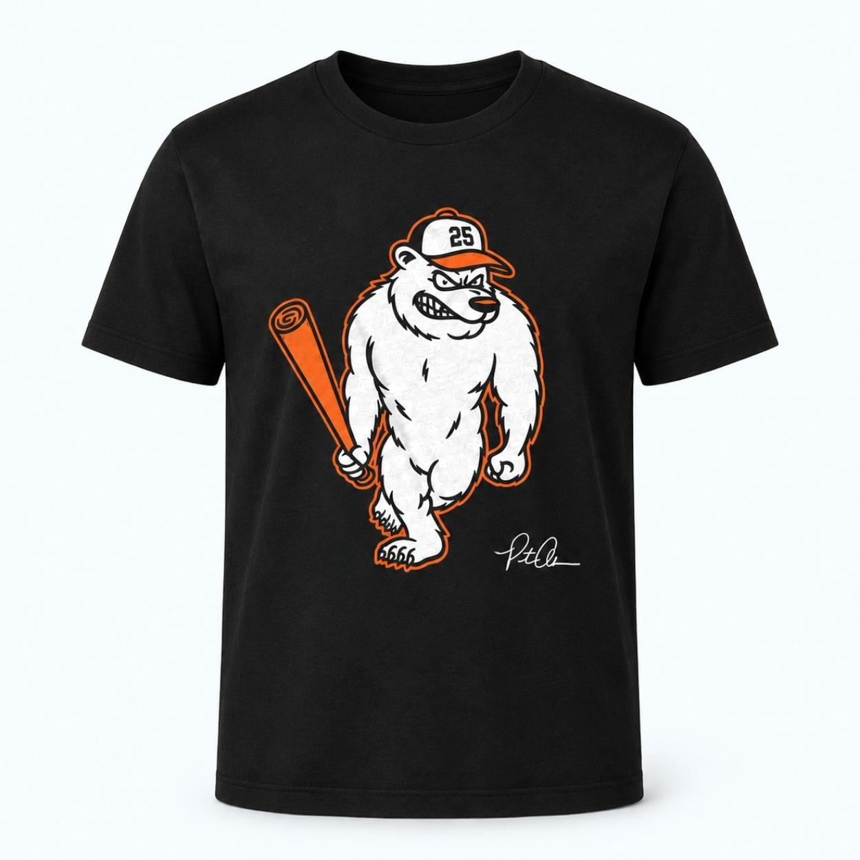 Orioles Pete Alonso Polar Bear Pete T-Shirt 1 Orioles Pete Alonso Polar Bear Pete T Shirt 1