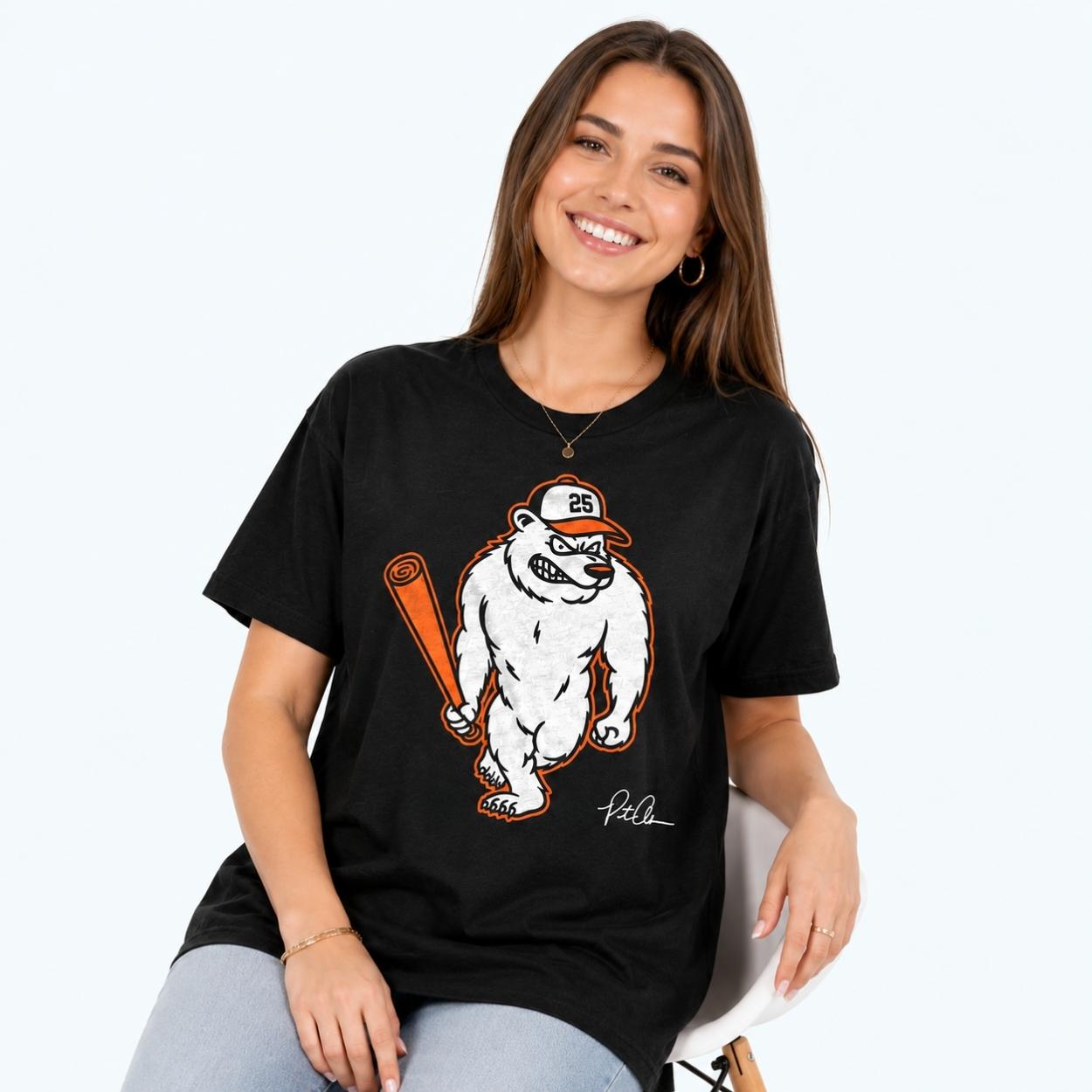 Orioles Pete Alonso Polar Bear Pete T-Shirt 2 Orioles Pete Alonso Polar Bear Pete T Shirt 2