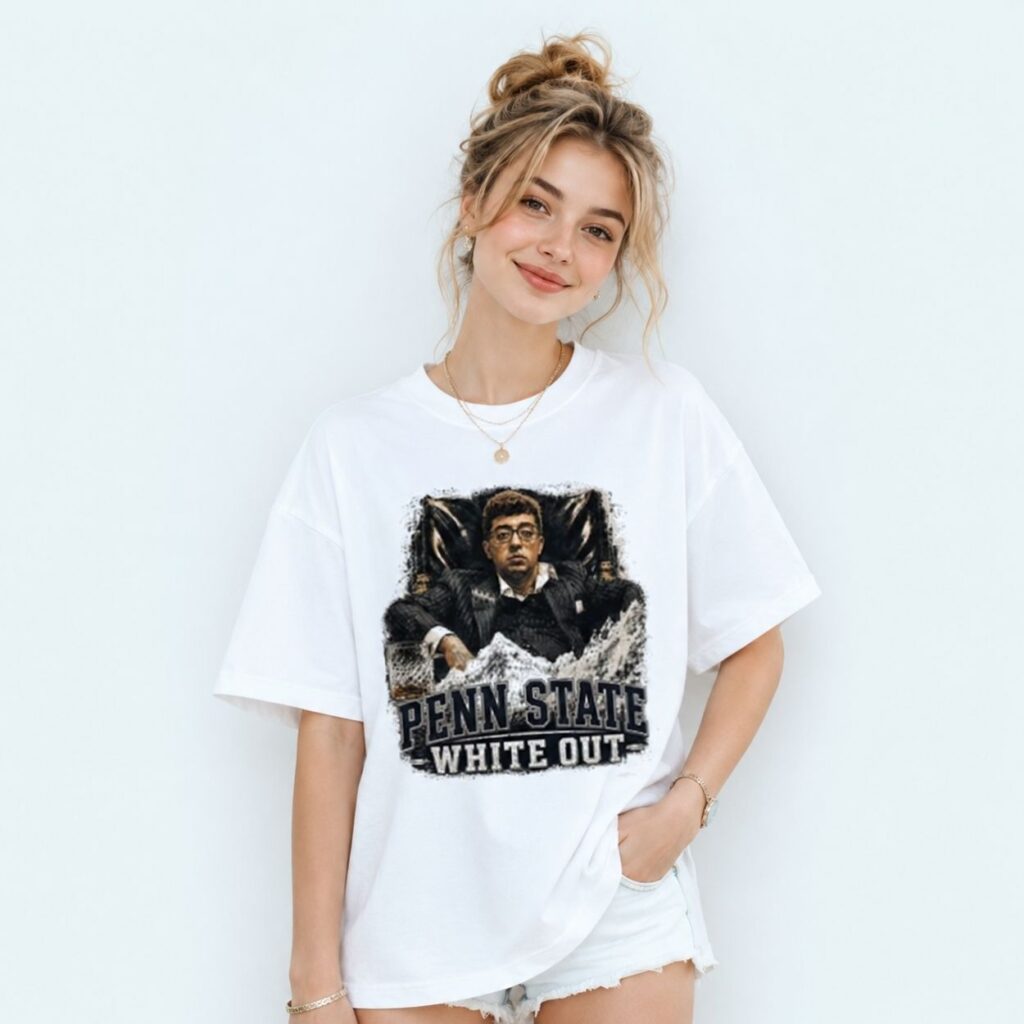Peruvian Marching Powder University Penn State White Out Shirt 4