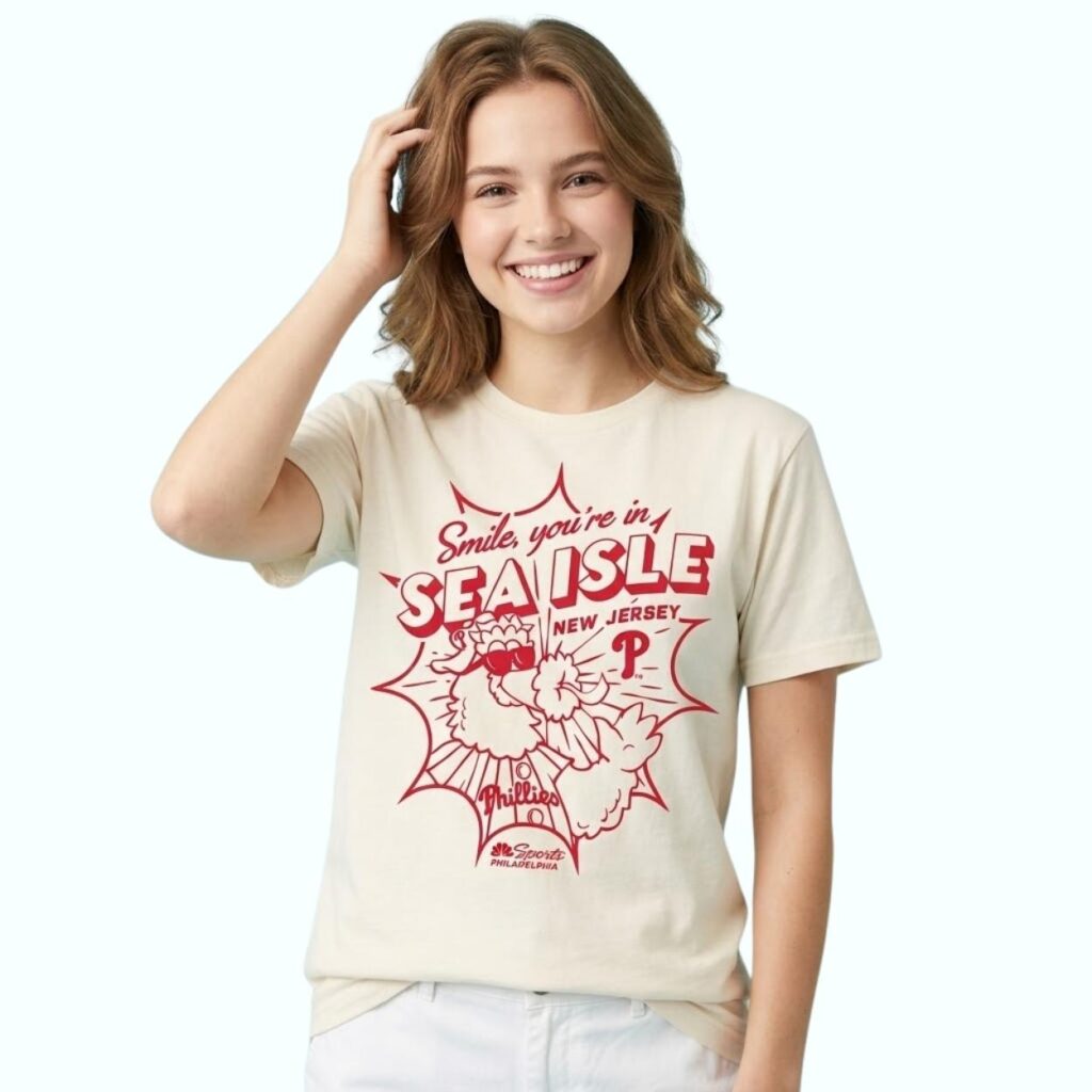 Phillies Smile Youre In Sea Isle New Jersey Shirt 3