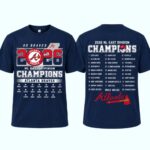 2026 Braves NL East Division Champions Shirt