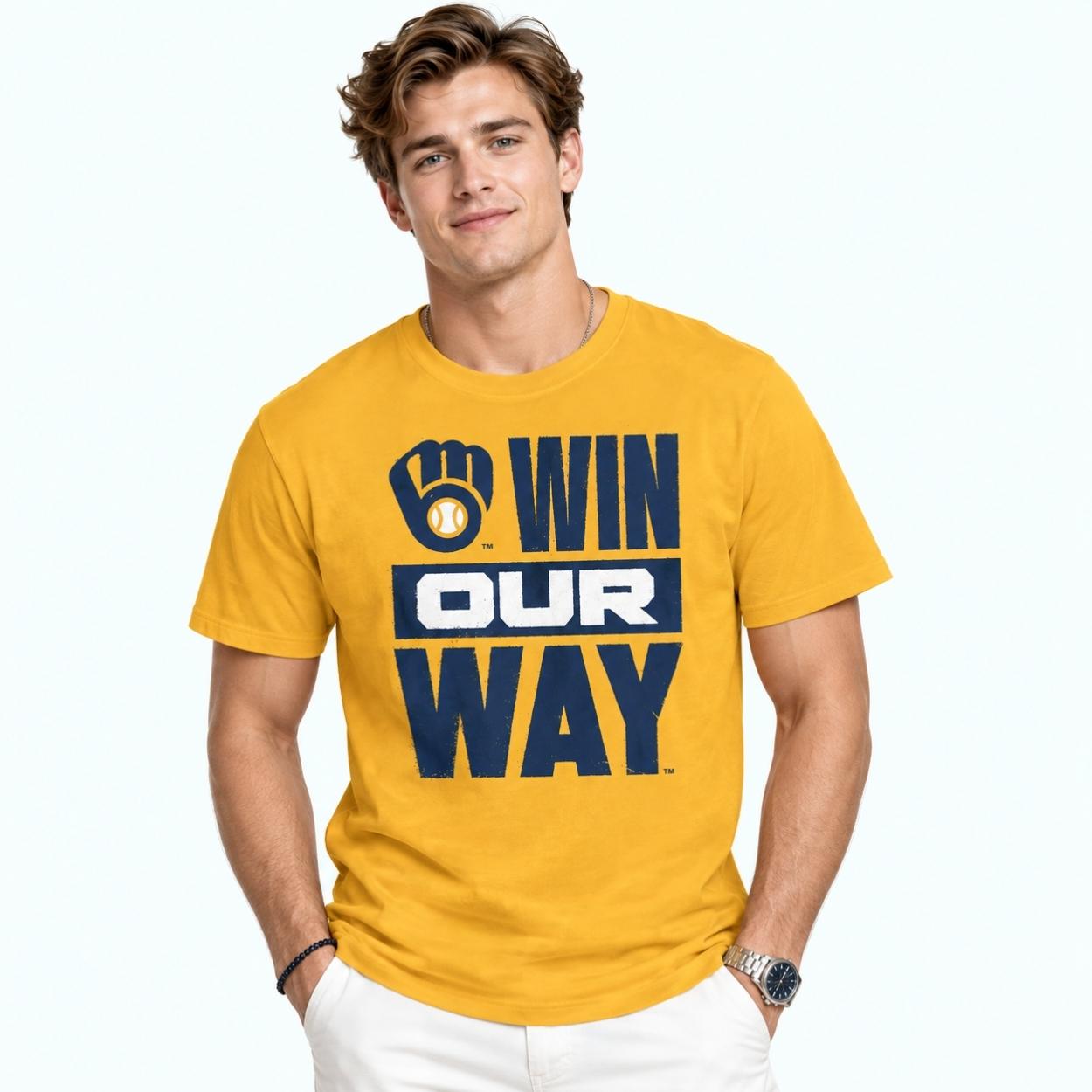 2026 Brewers Win Our Way Postseason Shirt 3 2026 Brewers Win Our Way Postseason Shirt 3