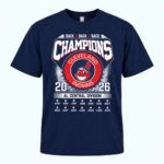 2026 Cleveland Indians Back 2 Back 2 Back AL Central Division Champions Shirt