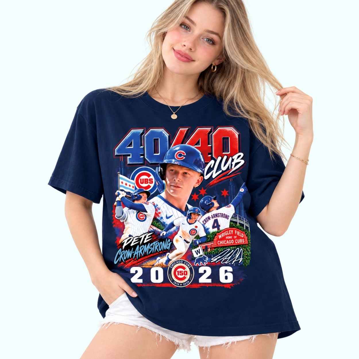 2026 Cubs Pete Crow-Armstrong 40 40 Club Shirt 2 2026 Cubs Pete Crow Armstrong 40 40 Club Shirt 2