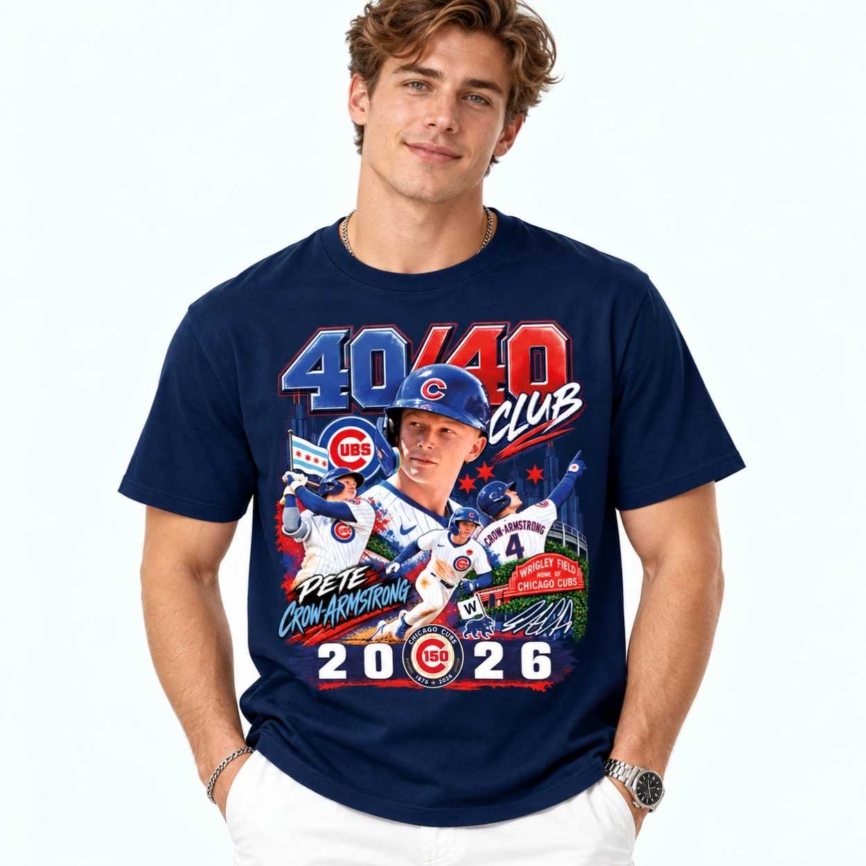 2026 Cubs Pete Crow-Armstrong 40 40 Club Shirt 3 2026 Cubs Pete Crow Armstrong 40 40 Club Shirt 3