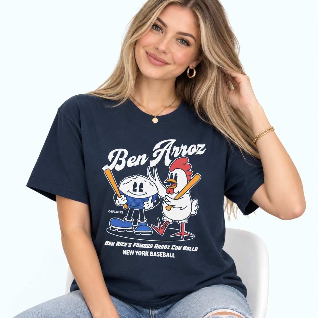 Ben Rice’s Famous Arroz Con Pollo New York Baseball Shirt 4 Ben Rice’s Famous Arroz Con Pollo New York Baseball Shirt 3