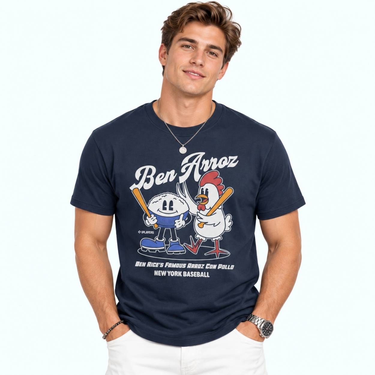 Ben Rice’s Famous Arroz Con Pollo New York Baseball Shirt 3 Ben Rice’s Famous Arroz Con Pollo New York Baseball Shirt 4