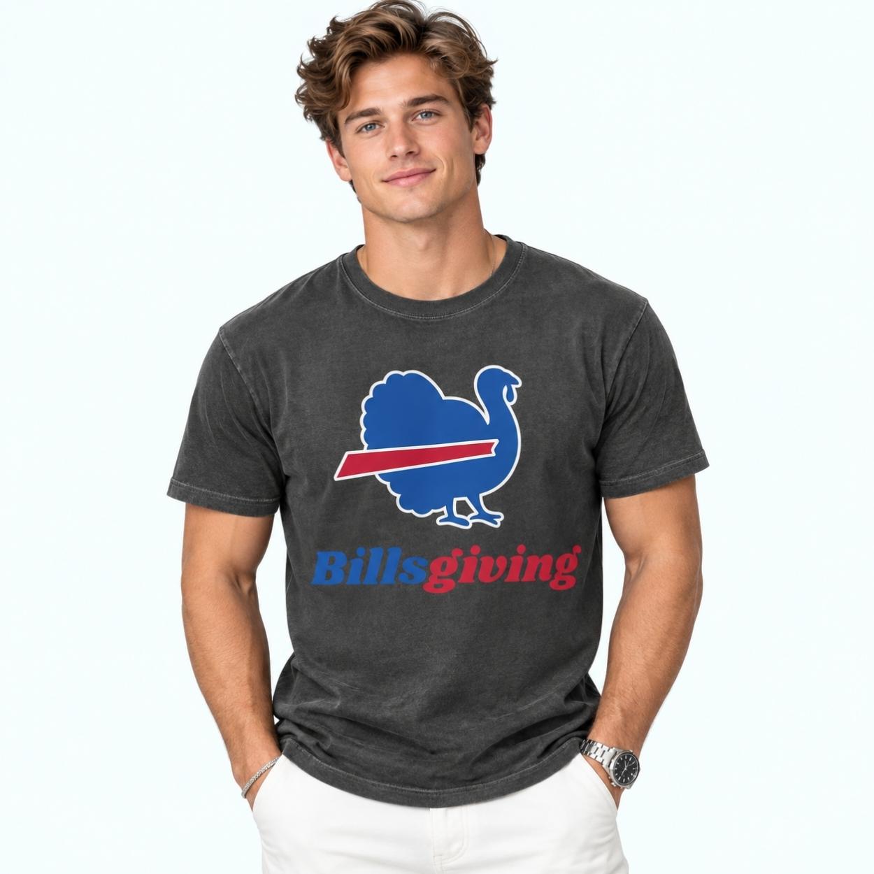 Billsgiving Turkey Football T-shirt 3 Billsgiving Turkey Football T shirt 3