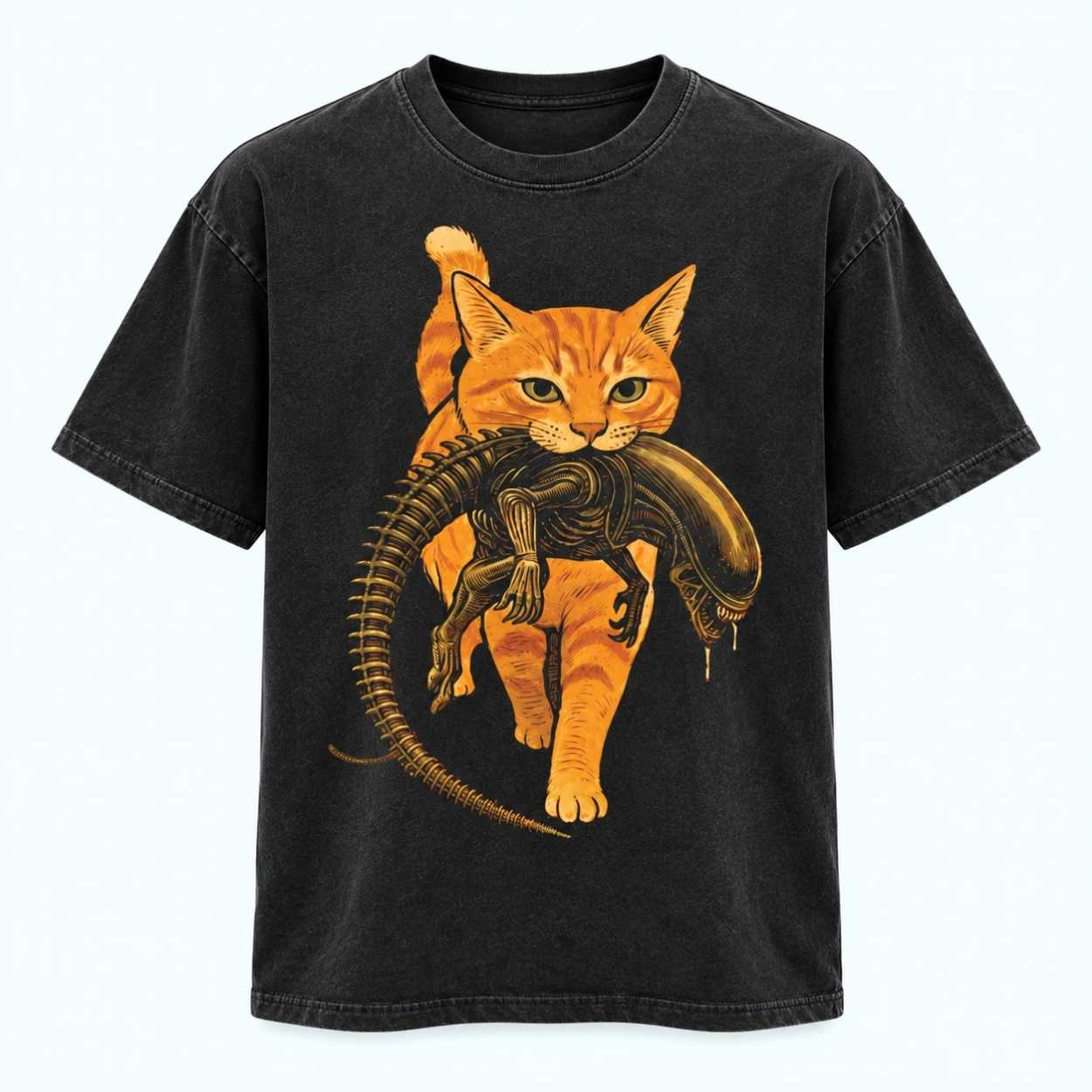 Cat Carrying Alien T-Shirt 1 Cat Carrying Alien T Shirt 1