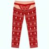 Christmas Lace Waist Pajama Pants 6 Christmas Lace Waist Pajama Pants 1