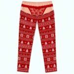 Christmas Lace Waist Pajama Pants