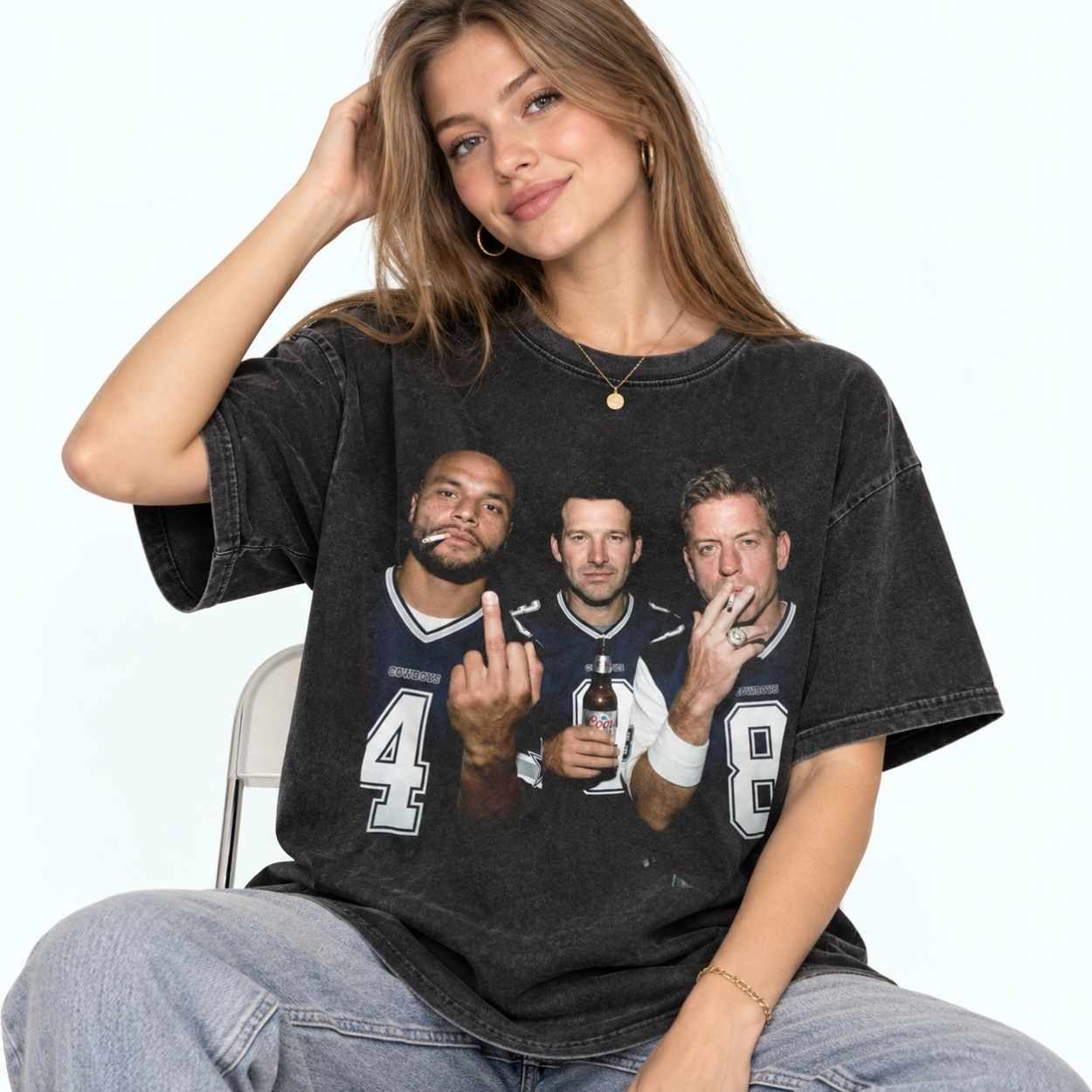 Dak Prescott Tony Romo Troy Aikman Cowboys Legends Shirt 2 Dak Prescott Tony Romo Troy Aikman Cowboys Legends Shirt 2