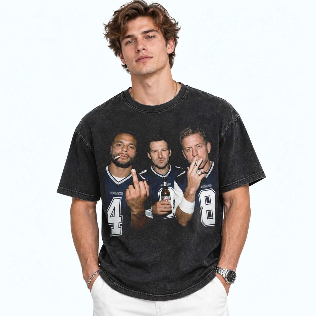 Dak Prescott Tony Romo Troy Aikman Cowboys Legends Shirt 3 Dak Prescott Tony Romo Troy Aikman Cowboys Legends Shirt 4