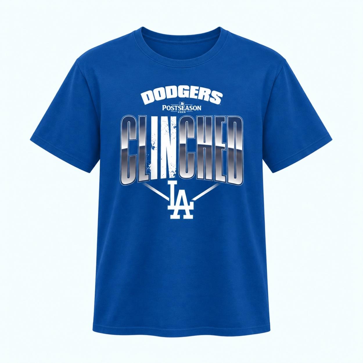 Dodgers 2026 Postseason Locker Room T-Shirt 1 Dodgers 2026 Postseason Locker Room T Shirt 1