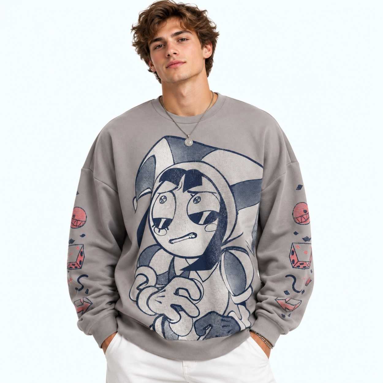 Drake Pomni The Amazing Digital Circus Sweatshirt 3 Drake Pomni The Amazing Digital Circus Sweatshirt 3