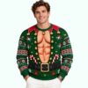 Funny Muscular Elf Christmas Ugly Sweater 5 Funny Muscular Elf Christmas Ugly Sweater 3