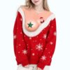 Funny Santa Cleavage Christmas Ugly Sweater 7 Funny Santa Cleavage Christmas Ugly Sweater 4