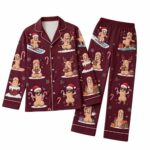 Funny Willy Pattern Holiday Pajama Set