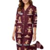 Funny Willy Pattern Holiday Pajama Set 2