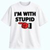 I m With Stupid Foam Finger Shirt 1