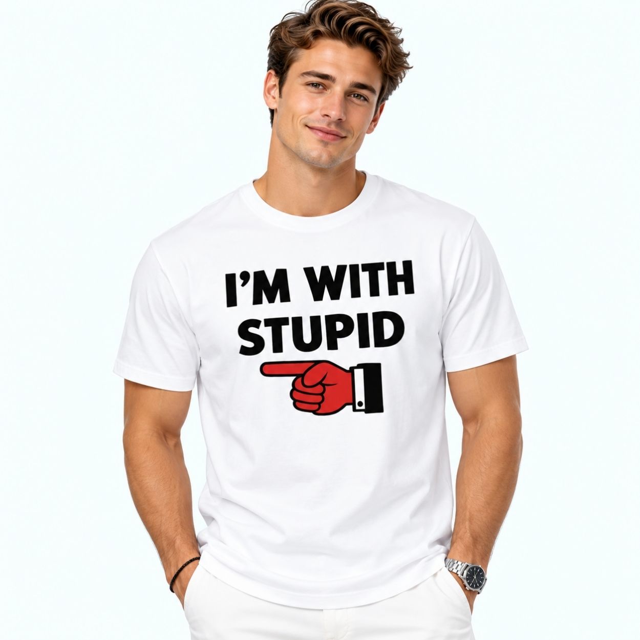 I’m With Stupid Foam Finger Shirt 3 I m With Stupid Foam Finger Shirt 3