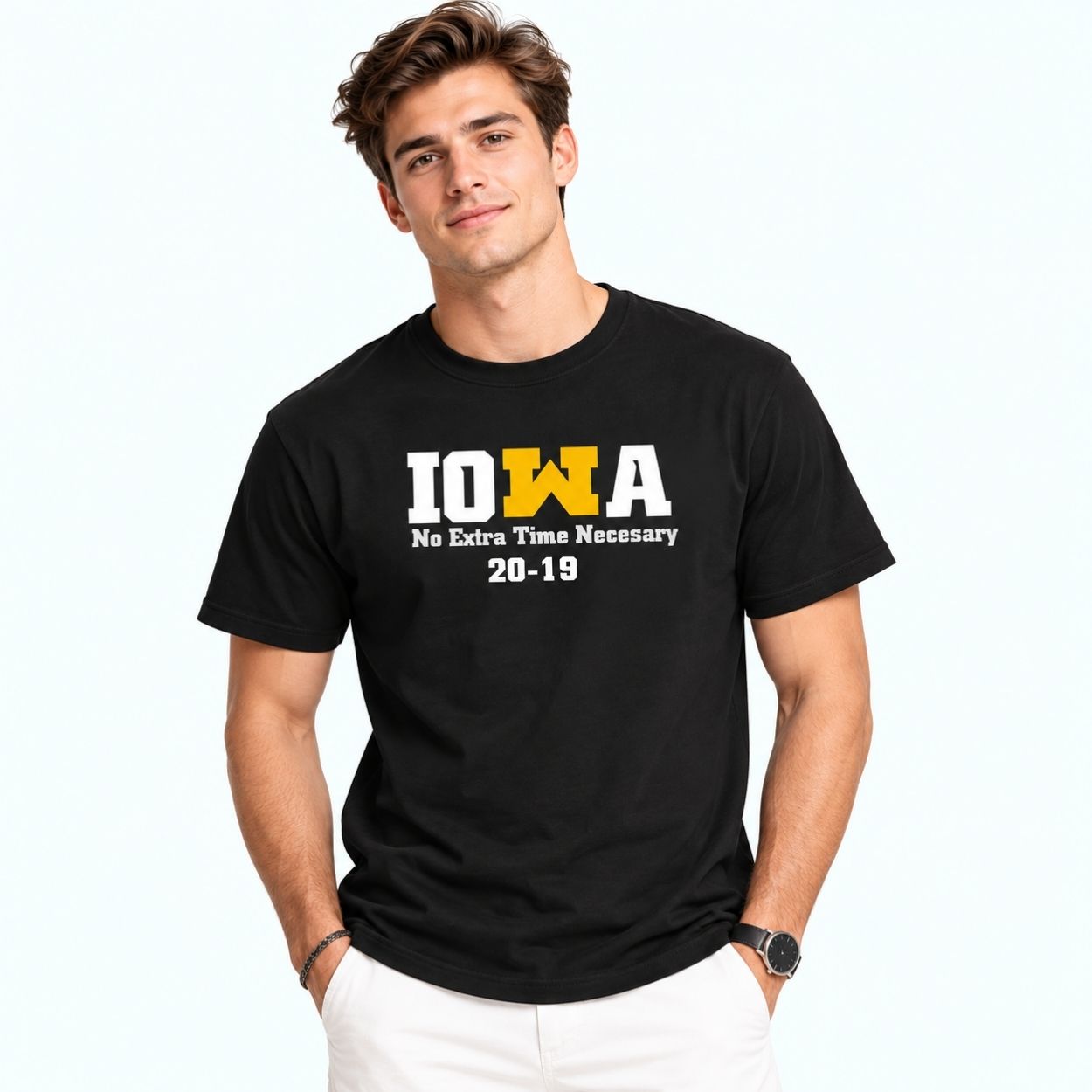 Iowa No Extra Time Necessary 20-19 Shirt 4 Iowa No Extra Time Necessary 20 19 Shirt 4