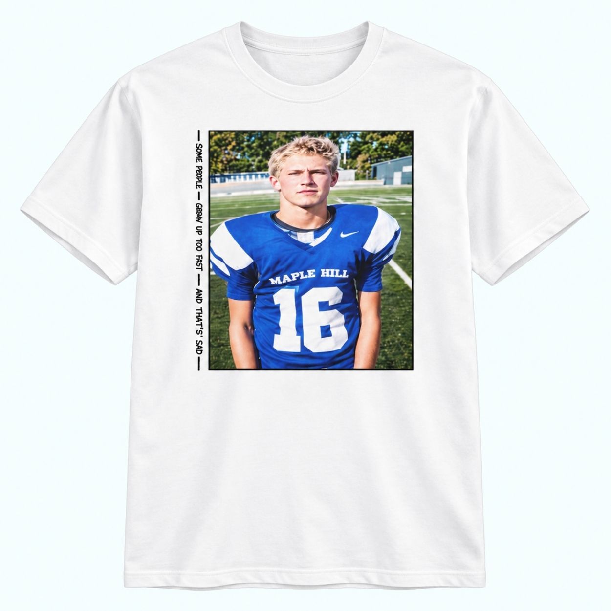 Jahmyr Gibbs Jared Goff’s High School Photo Shirt 1 Jahmyr Gibbs Jared Goff s High School Photo Shirt 1