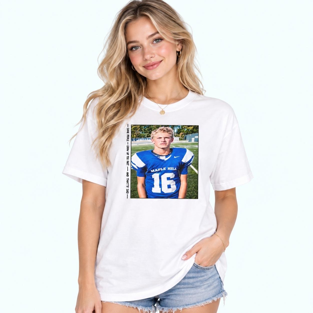 Jahmyr Gibbs Jared Goff’s High School Photo Shirt 4 Jahmyr Gibbs Jared Goff s High School Photo Shirt 4