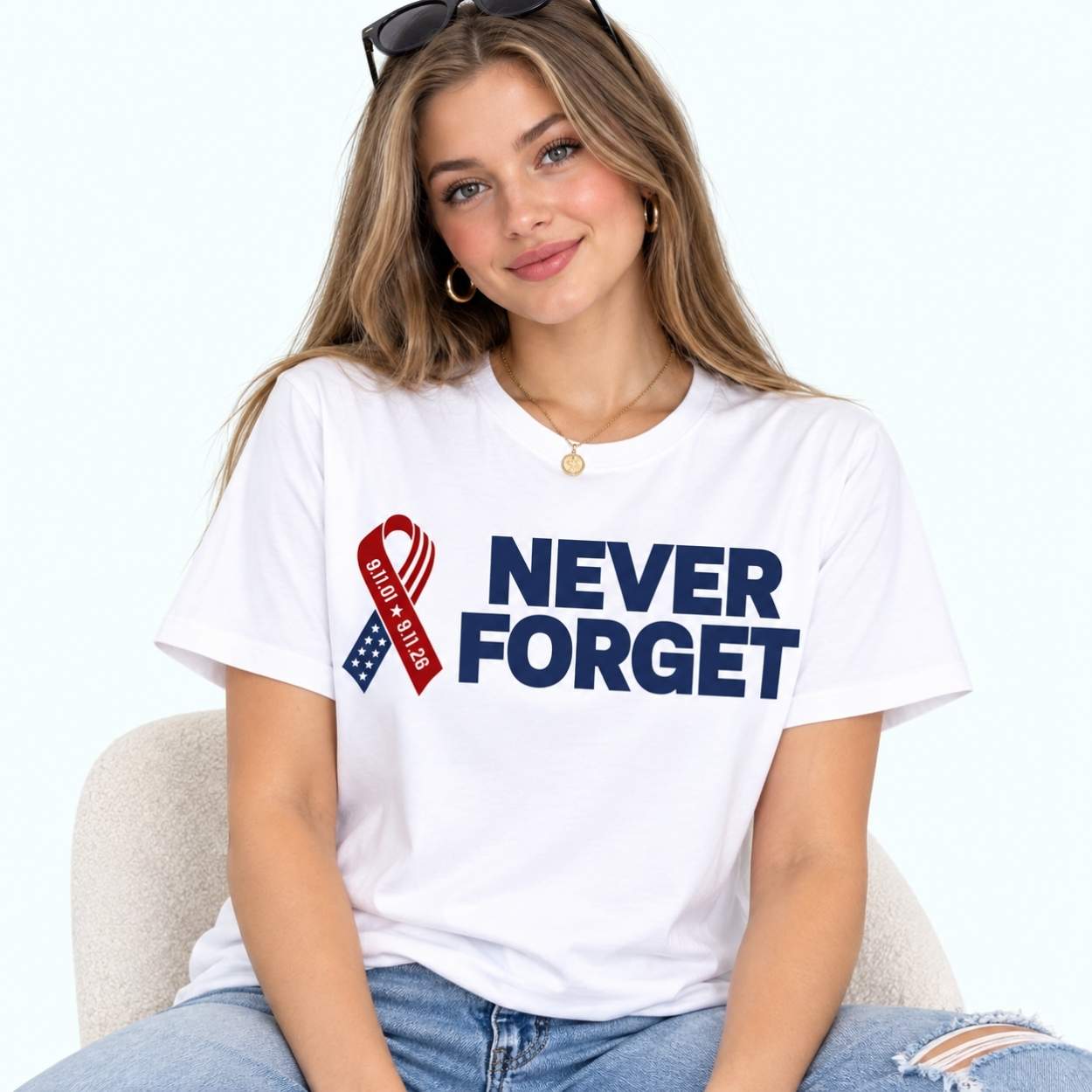 Jim Harbaugh Never Forget 911 Memorial T-Shirt 2 Jim Harbaugh Never Forget 911 Memorial T Shirt 2