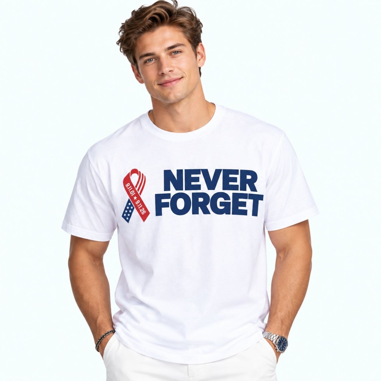 Jim Harbaugh Never Forget 911 Memorial T-Shirt 4 Jim Harbaugh Never Forget 911 Memorial T Shirt 3