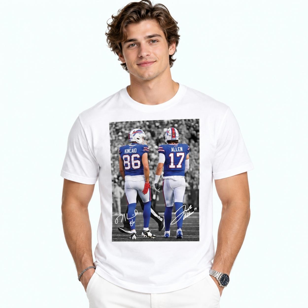 Josh Allen Dalton Kincaid Bills Signature Shirt 2 Josh Allen Dalton Kincaid Bills Signature Shirt 2