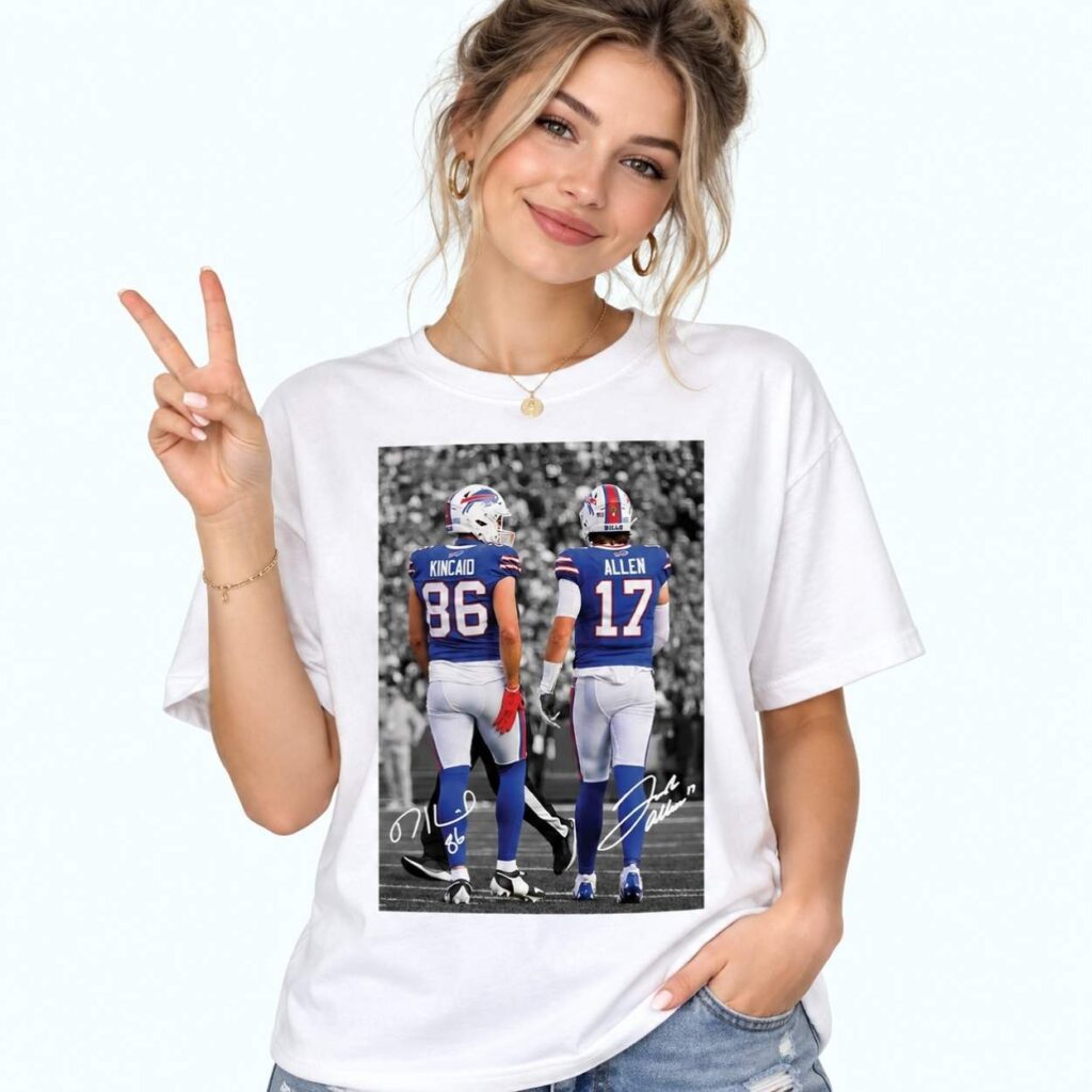 Josh Allen Dalton Kincaid Bills Signature Shirt 3 Josh Allen Dalton Kincaid Bills Signature Shirt 3