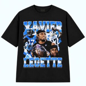 Tetairoa McMillan Xavier Leggette Football Shirt 1 1