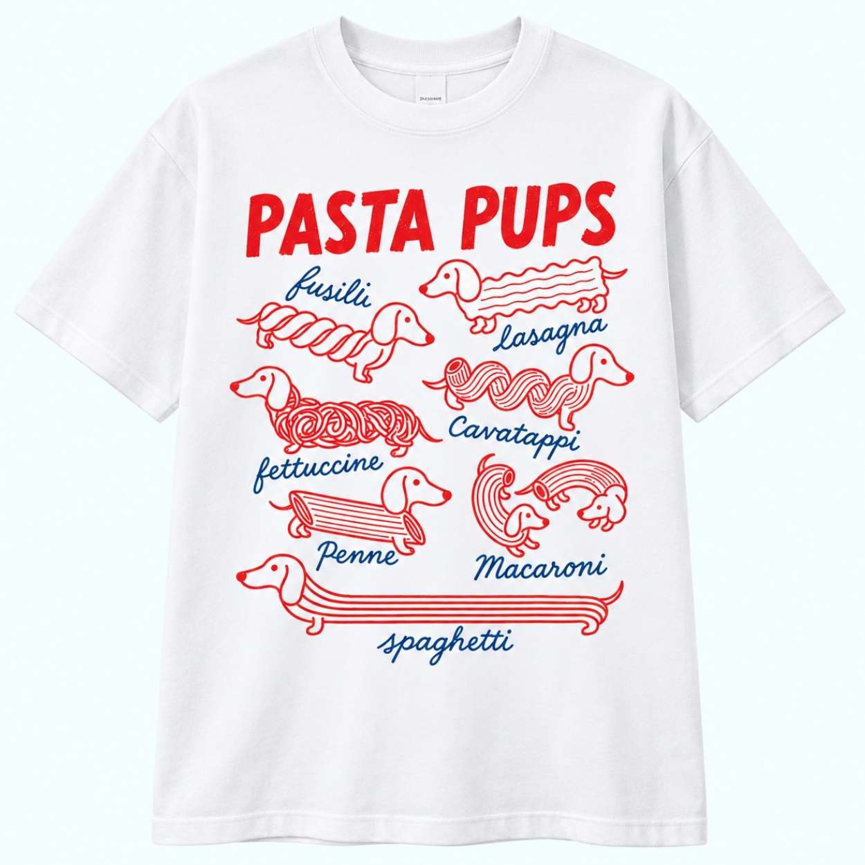 Pasta Pups Dachshund Pasta Shirt 1 Pasta Pups Dachshund Pasta Shirt 1