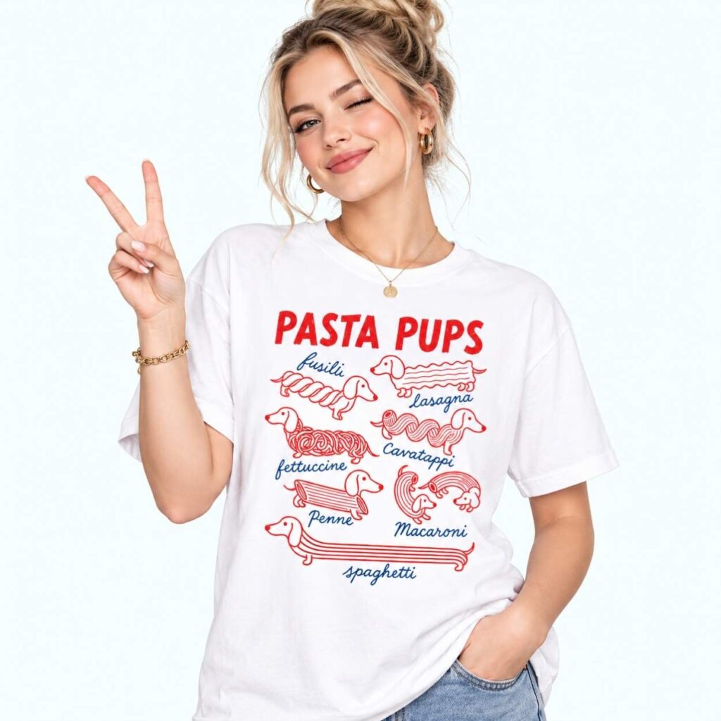 Pasta Pups Dachshund Pasta Shirt 2 Pasta Pups Dachshund Pasta Shirt 2