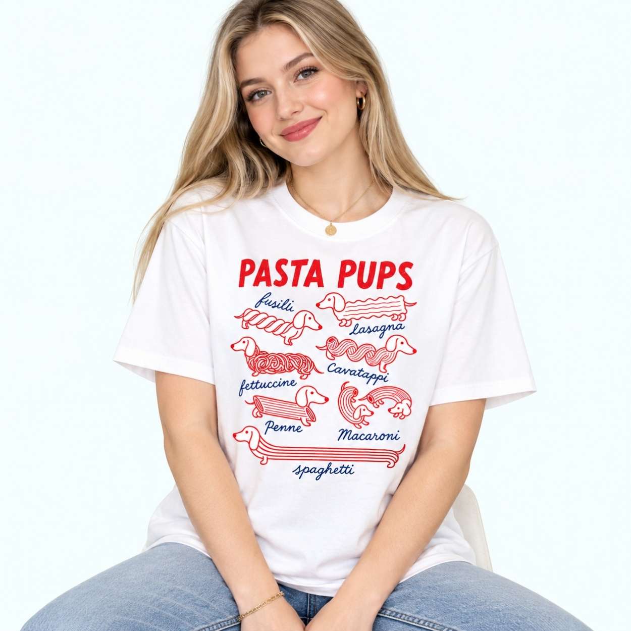 Pasta Pups Dachshund Pasta Shirt 3 Pasta Pups Dachshund Pasta Shirt 3