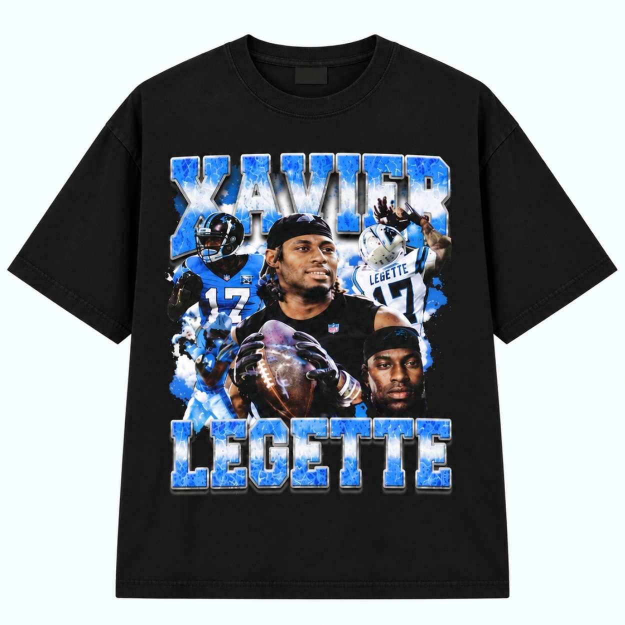 Tetairoa McMillan Xavier Leggette Football Shirt 1 Tetairoa McMillan Xavier Leggette Football Shirt 1 1