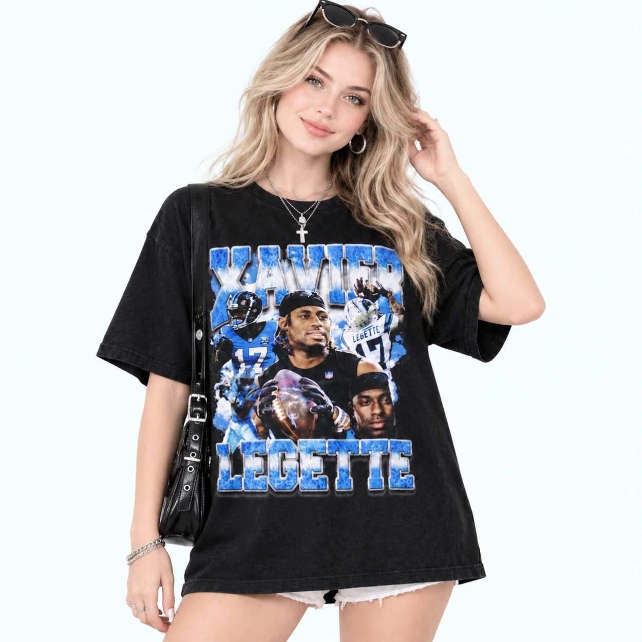 Tetairoa McMillan Xavier Leggette Football Shirt 4 Tetairoa McMillan Xavier Leggette Football Shirt 4 1