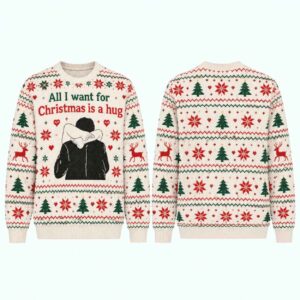 All I Want for Christmas Is a Hug Ugly Christmas Sweater 1