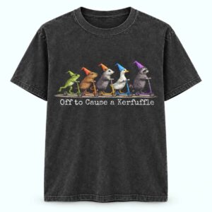 Off To Cause A Kerfuffle Frog Shirt 1