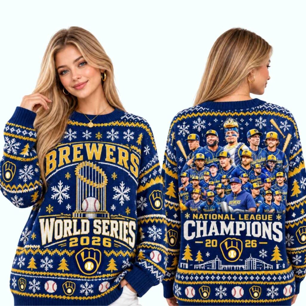 2026 Brewers World Series Champions Ugly Sweater 3