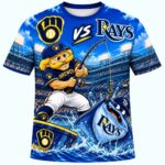 2026 Brewers vs Rays World Series Fishing Showdown Shirt