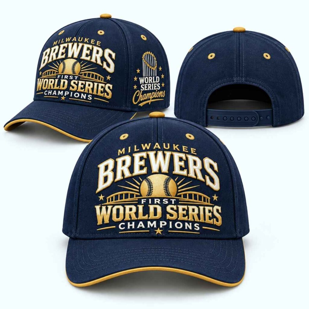 2026 Milwaukee Brewers First World Series Champions Hat 1