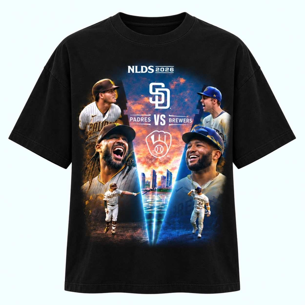 2026 Padres vs Brewers NLDS Shirt 1 2026 Padres vs Brewers NLDS Shirt 1