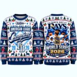 2026 Rays American League Champions World Series Ugly Christmas Sweater