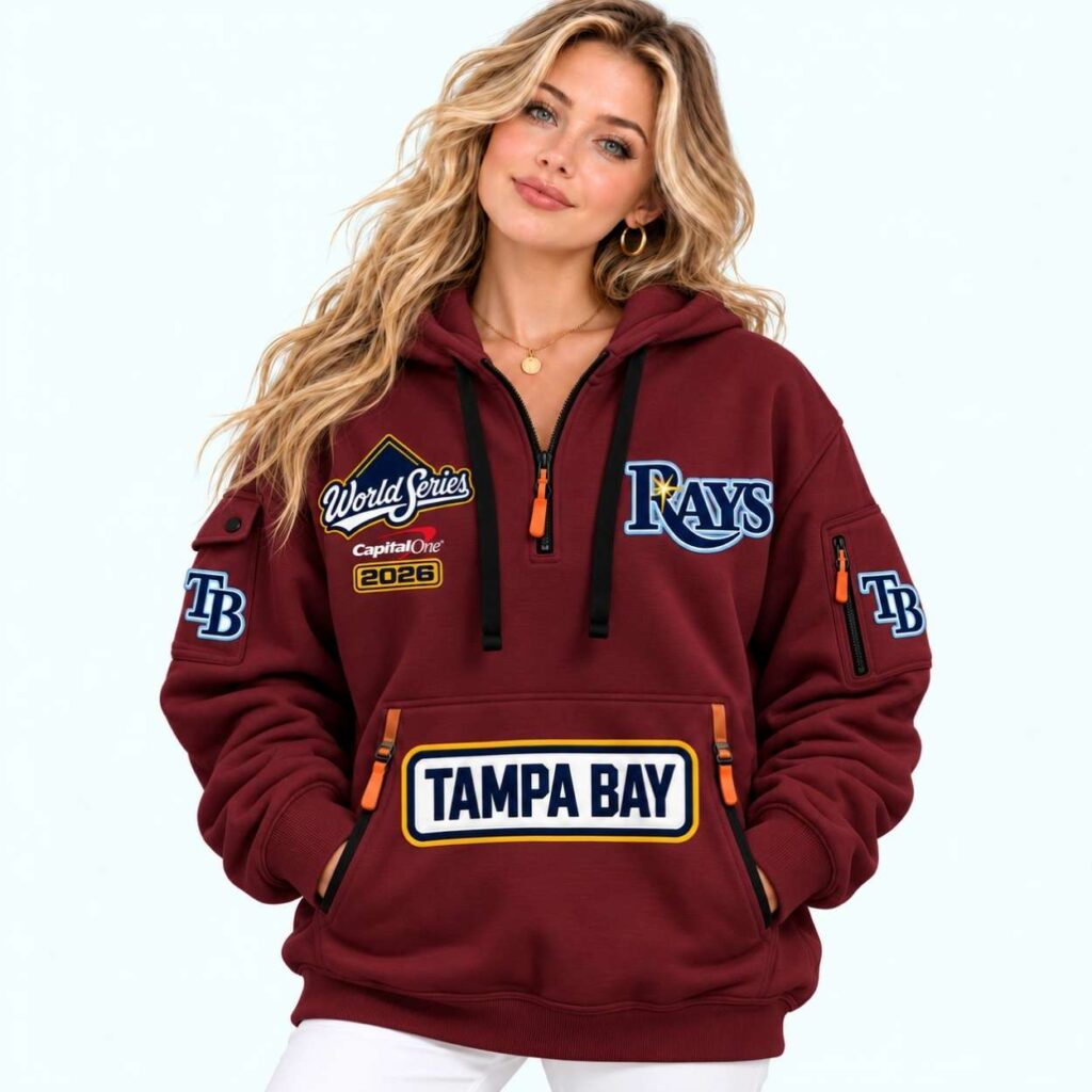 2026 Rays World Series Quarter Zip Hoodie 2