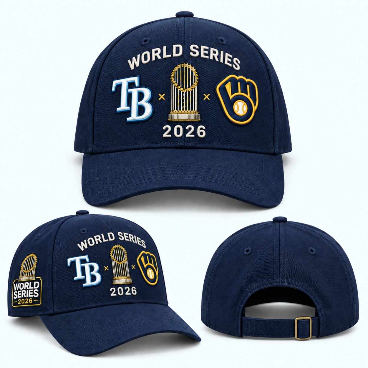 2026 Rays vs Brewers World Series Matchup Hat 2 2026 Rays vs Brewers World Series Matchup Hat 2