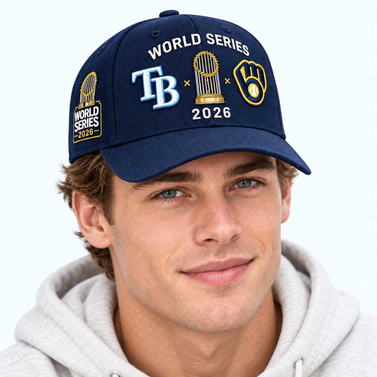 2026 Rays vs Brewers World Series Matchup Hat 4 2026 Rays vs Brewers World Series Matchup Hat 4