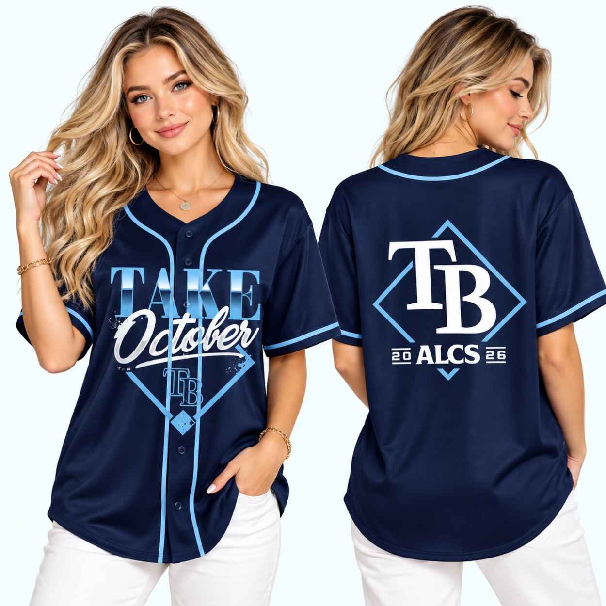 2026 TB Rays Take October ALCS Baseball Jersey 2 2026 TB Rays Take October ALCS Baseball Jersey 2